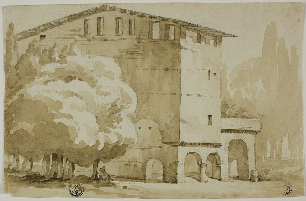 Medieval Granary in the Roman Campagna by Unknown artist