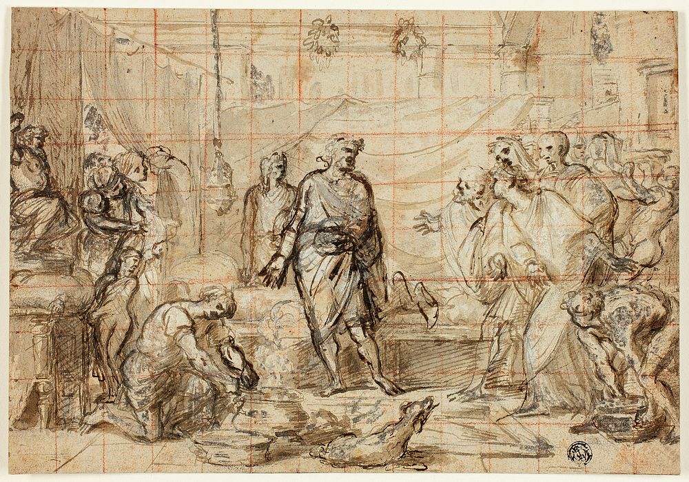 Death of Seneca by Mathieu Ignace van Brée