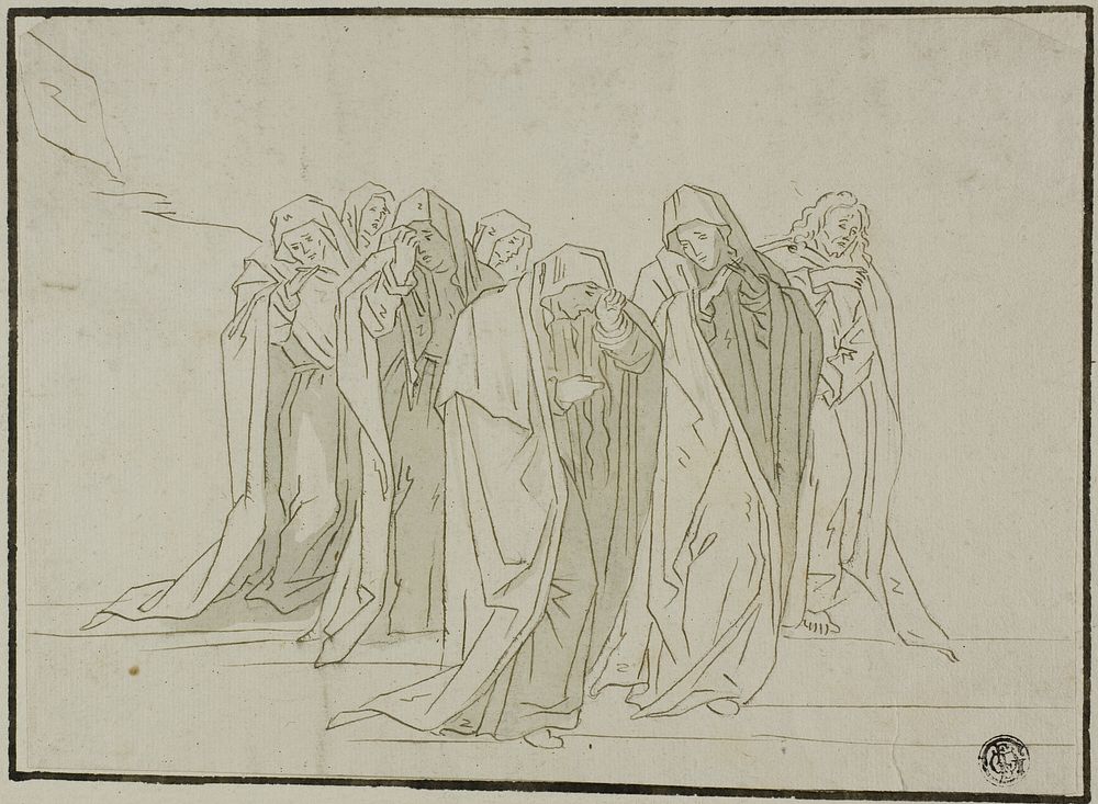 Mourning Figures by Unknown artist