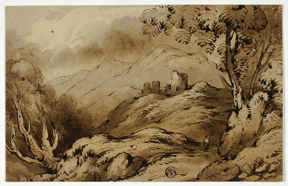 Mountainous Landscape with Ruins by James "Drunken" Robertson