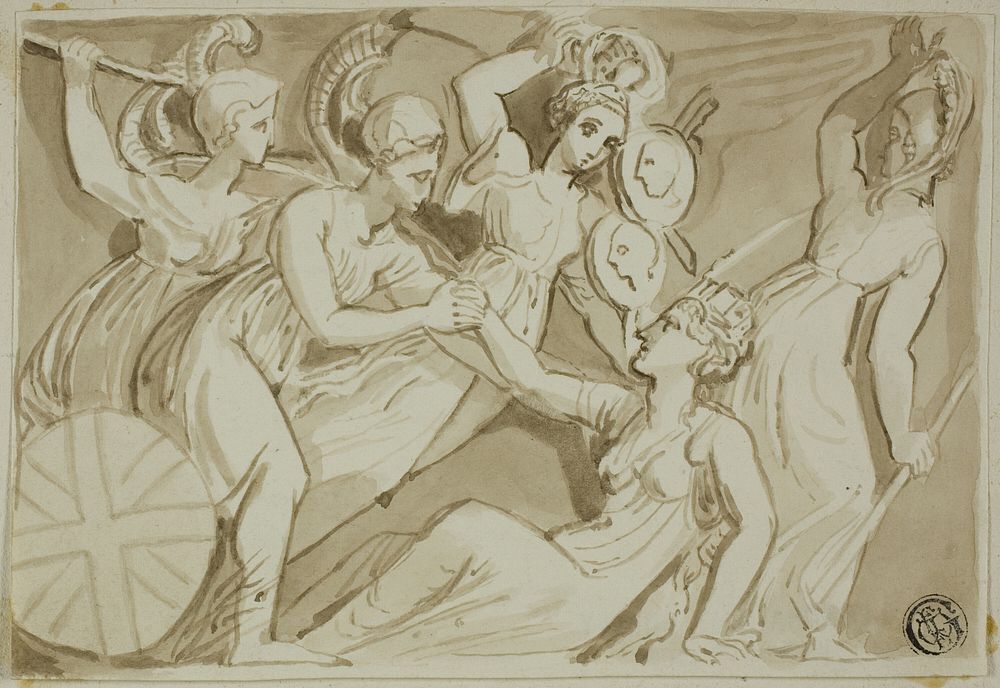 Female Warriors Coming to the Aid of Britannia by Thomas Stothard