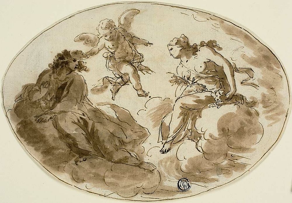 Allegory with Masked Figure by Unknown artist