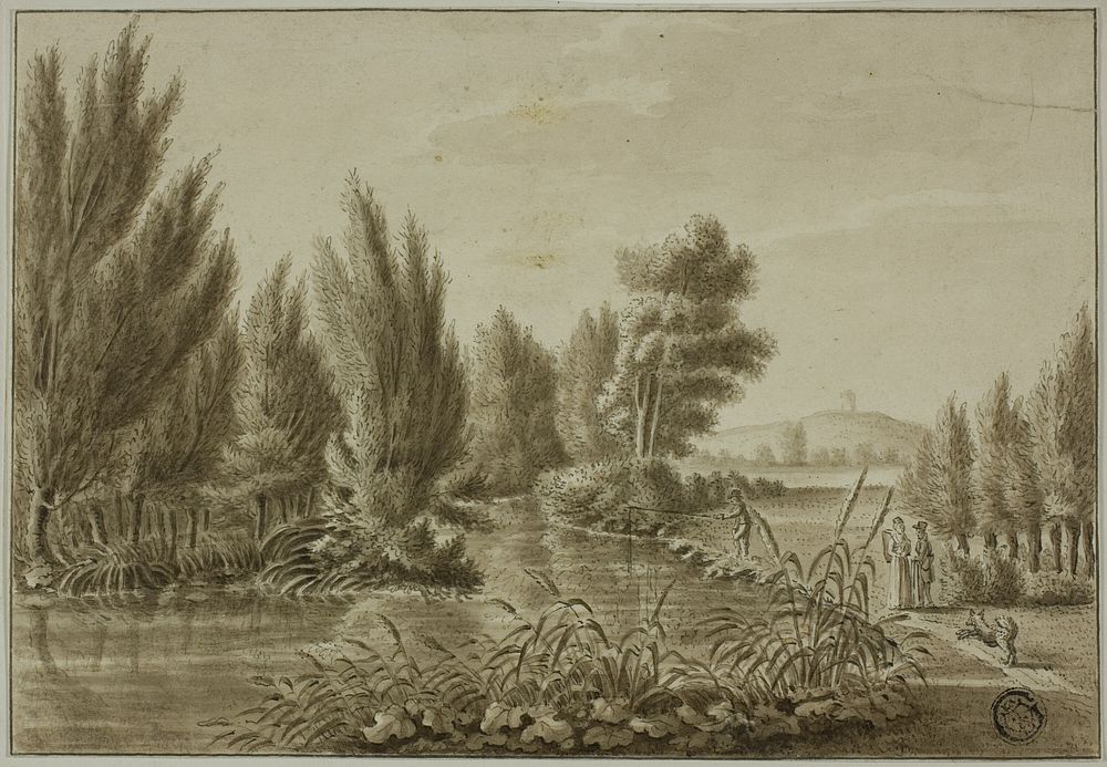 View Over the Leine near Gottingan Toward Rosdorf Warte by Unknown