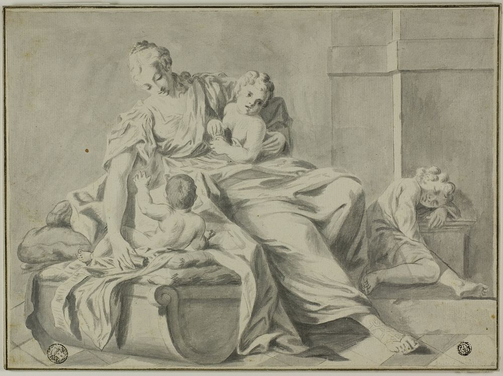 Mother and Three Children by Jacopo Amigoni