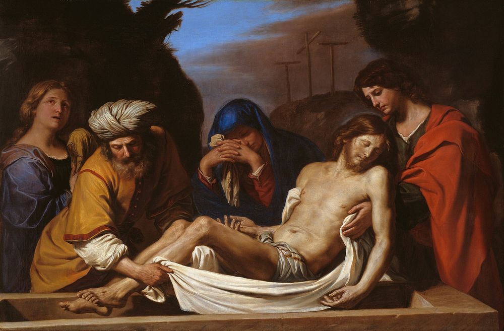 The Entombment by Guercino
