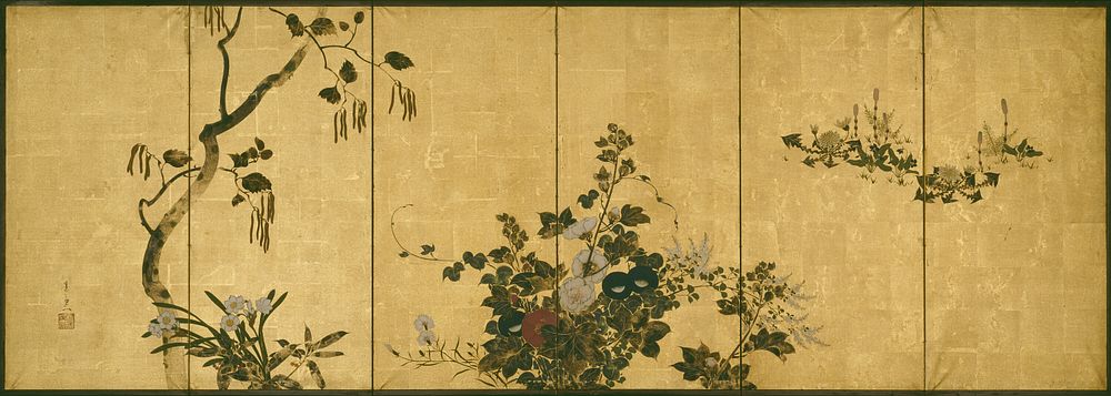 Flowers of Autumn and Winter by Suzuki Kiitsu