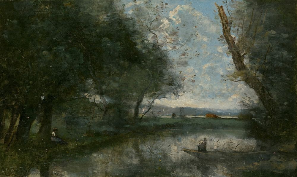 Landscape by Jean Baptiste Camille Corot