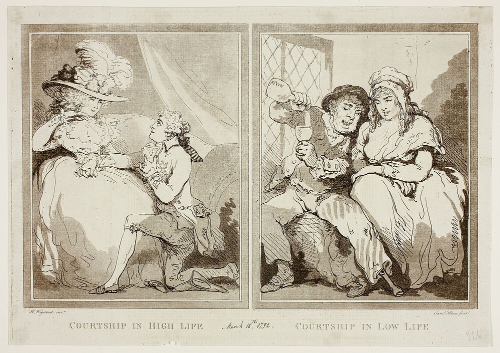 Courtship in High and Low Life by Samuel Alken