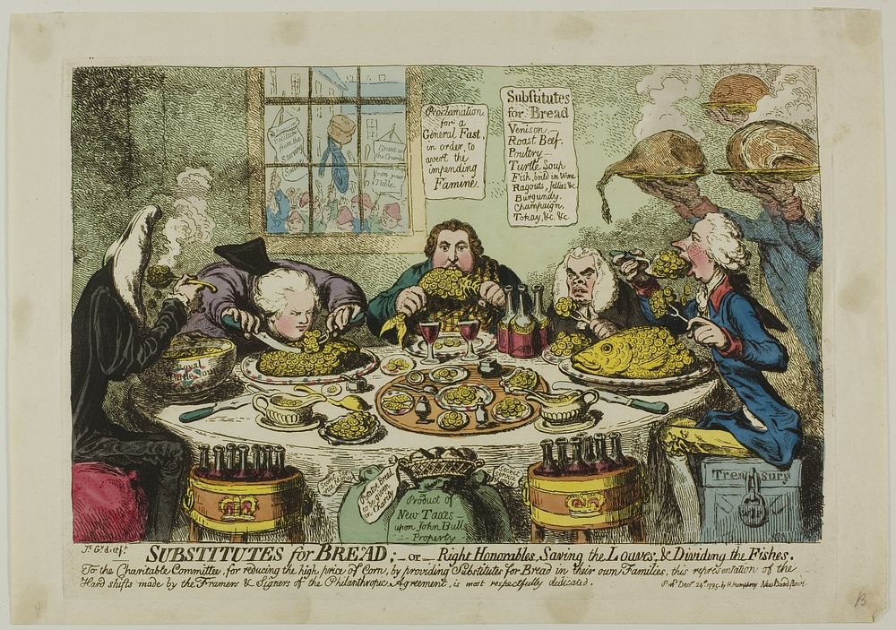 Substitutes for Bread by James Gillray