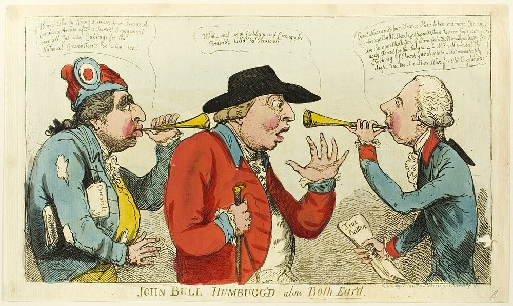 John Bull Humbugg'd Alias both Ear'd by Isaac Cruikshank