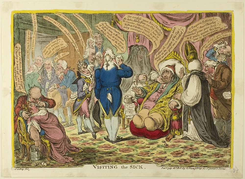 Visiting the Sick by James Gillray