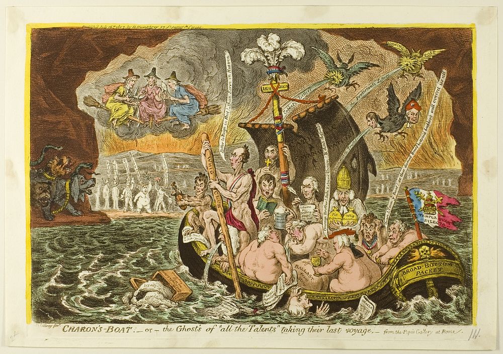 Charon's Boat by James Gillray