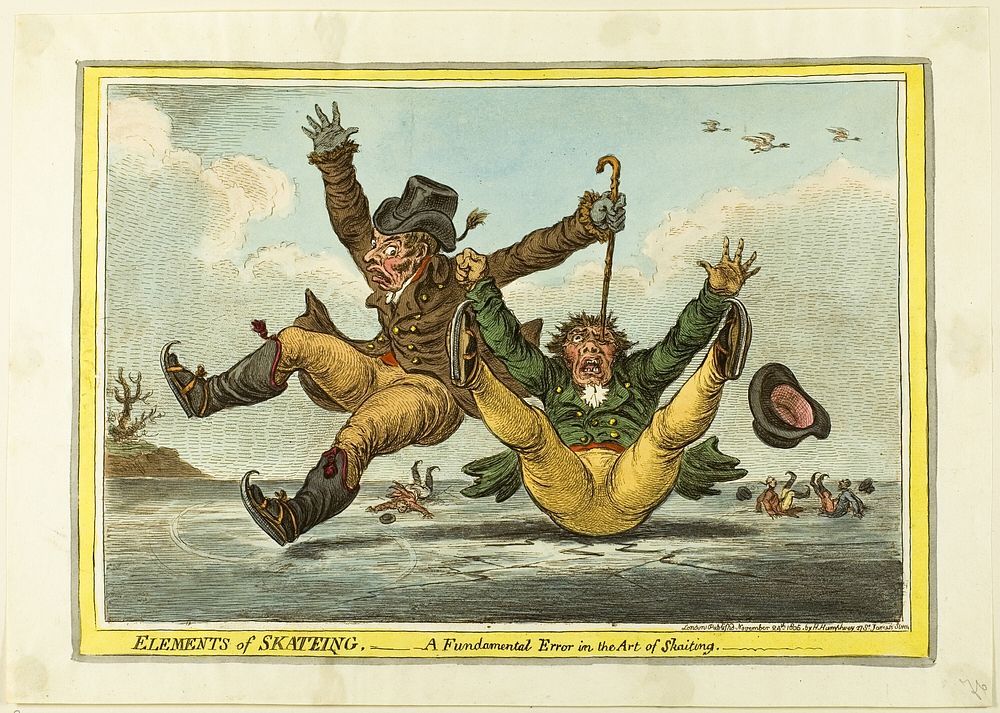 Elements of skateing: A fundamental Error in the Art of Skaiting by James Gillray