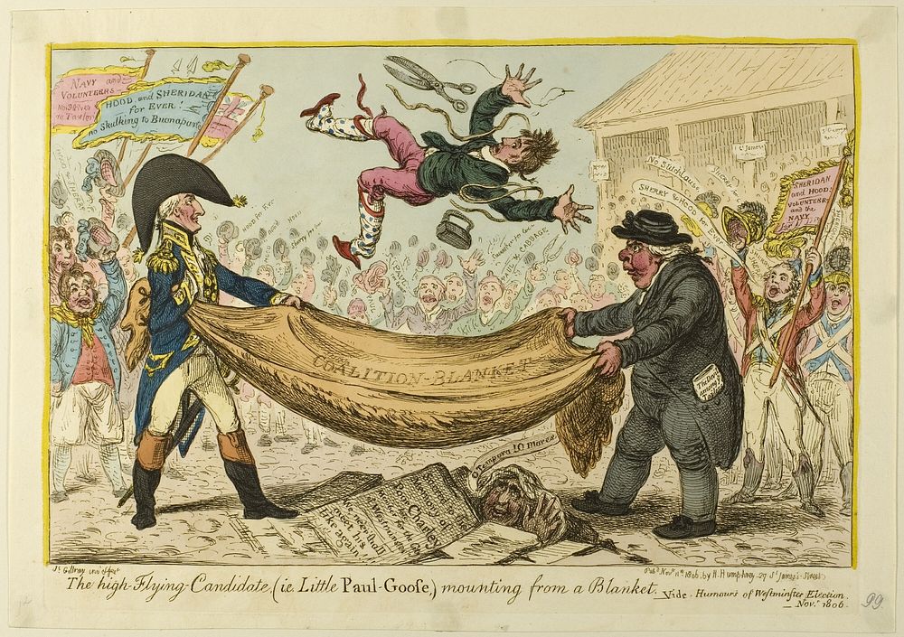 The High Flying Candidate by James Gillray