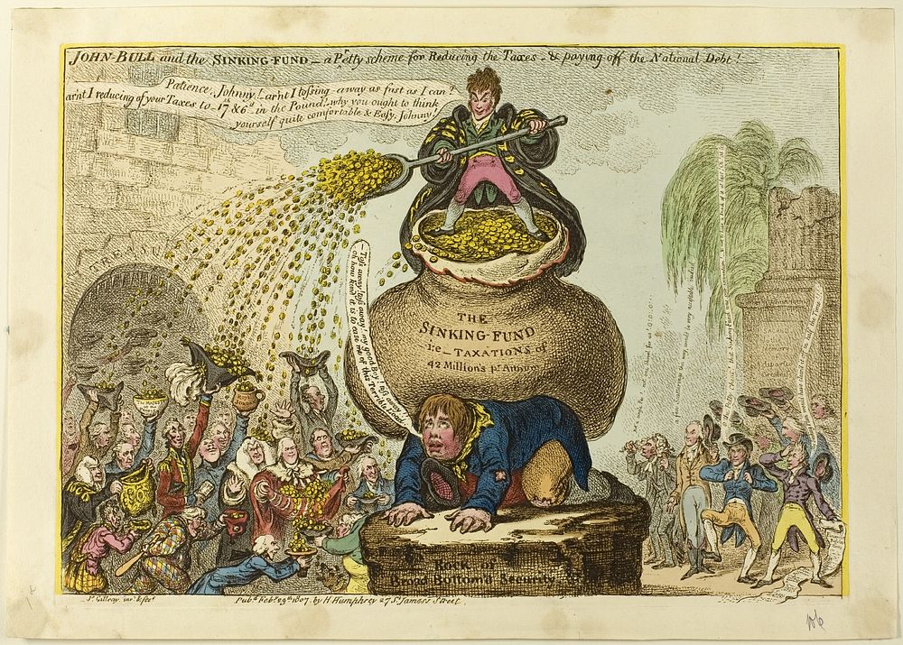 John Bull and the Sinking-Fund by James Gillray