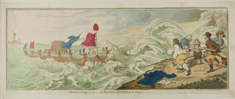 The Storm Rising by James Gillray