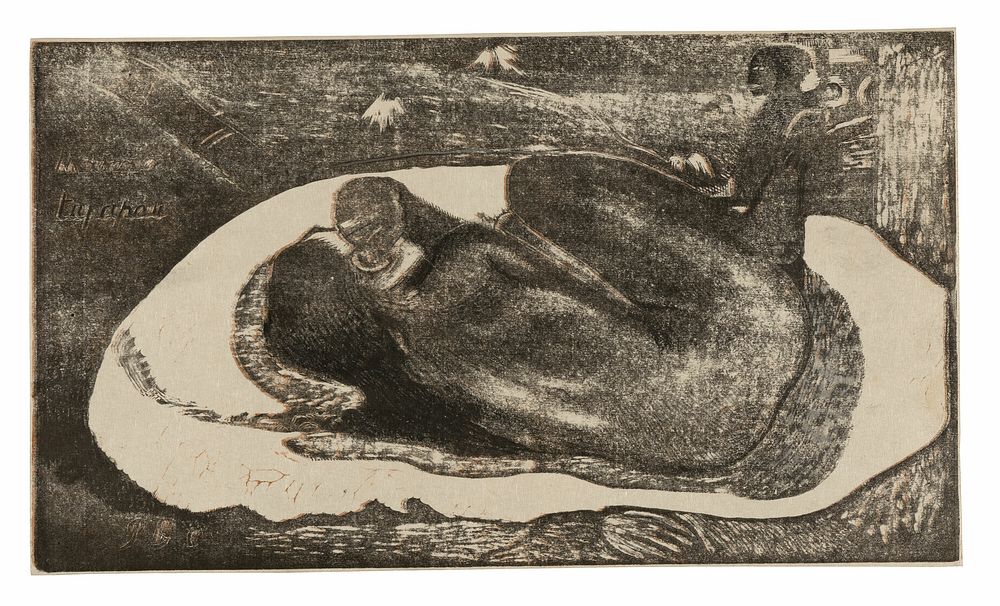 Manao tupapau (She Thinks of the Ghost or The Ghost Thinks of Her), from the Noa Noa Suite by Paul Gauguin