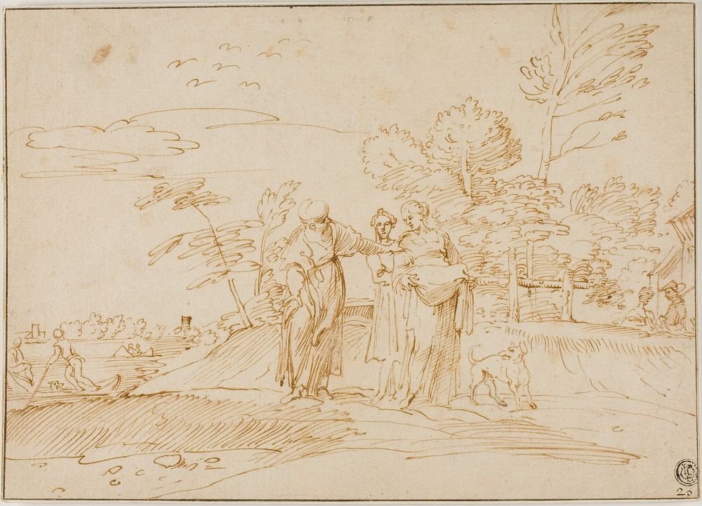 Naomi Counseling Ruth Near the Farm of Boaz by Annibale Carracci
