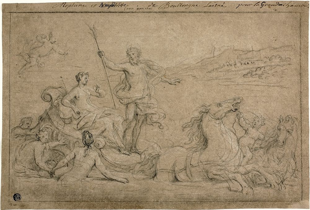 Triumph of Neptune and Amphitrite by Louis de Boullongne, the younger