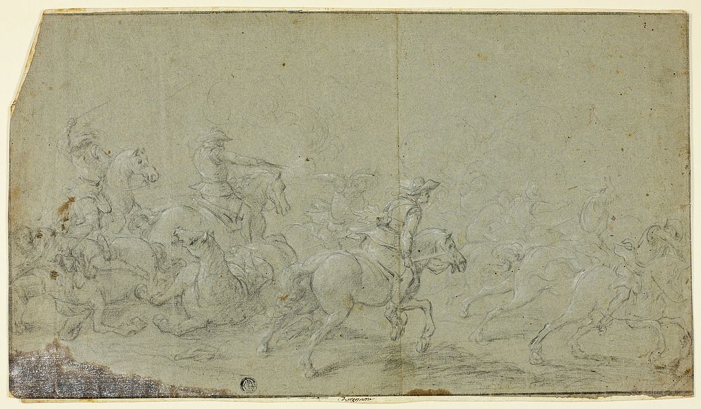 Cavalry Fight by Follower of Jacques Courtois
