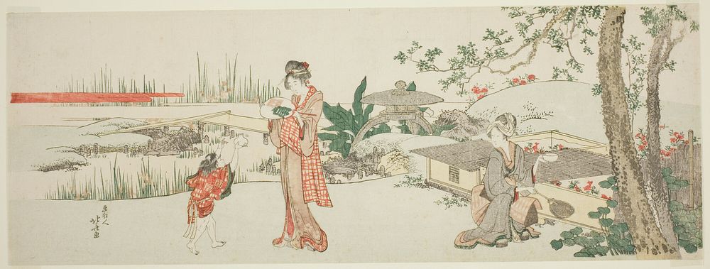 Goldfish vendor by Katsushika Hokusai