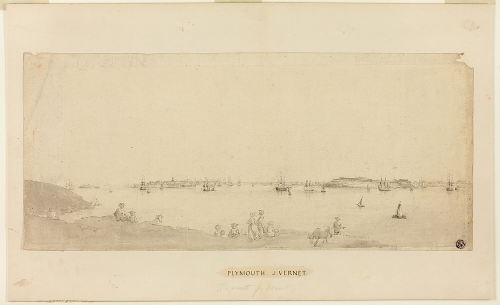 Plymouth Harbor by Claude Joseph Vernet