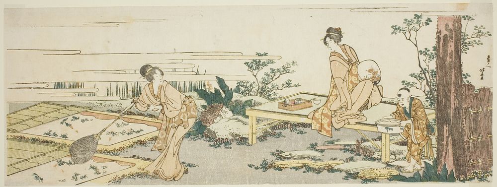 Goldfish farm by Katsushika Hokusai