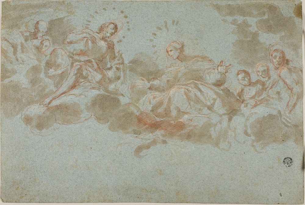 Christ and the Virgin in Glory by Giacinto Brandi