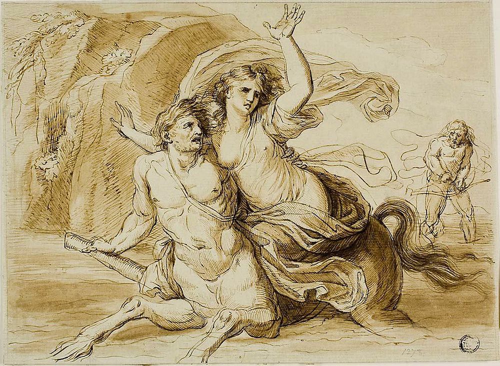 Rape of Deianira by Giovanni Battista Cipriani