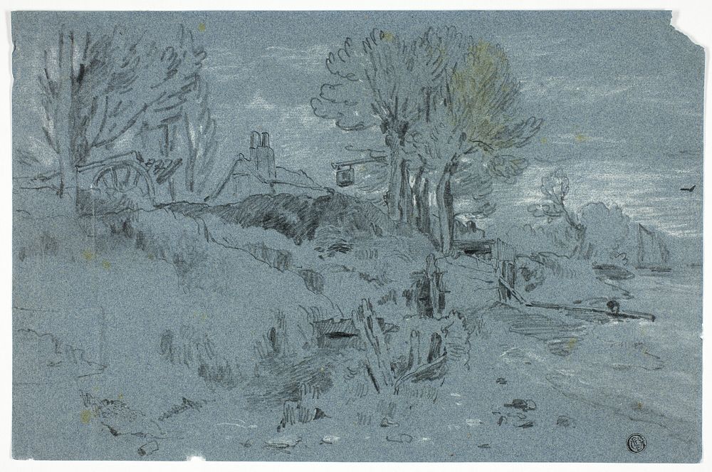 Bank of a River with Mill by William Turner