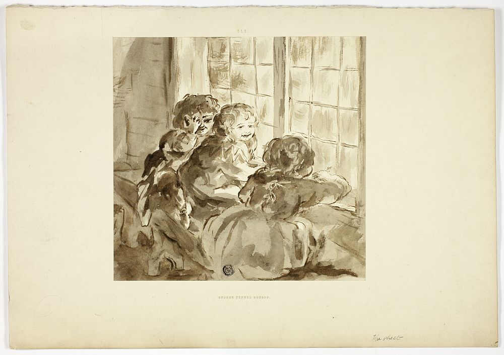 Children at Window by George Fennel Robson