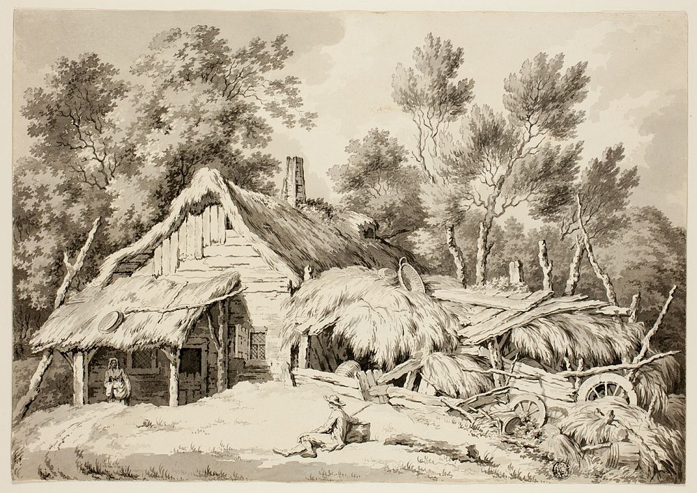 Thatched Cottage by Paul Sandby