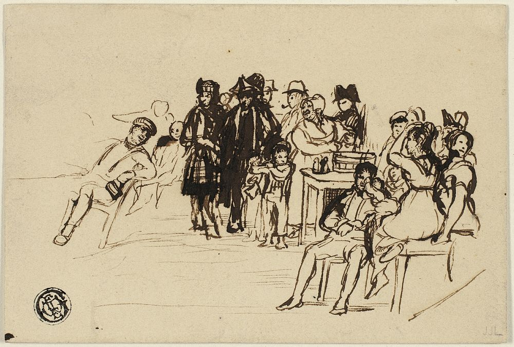 Study for Right Group by David Wilkie