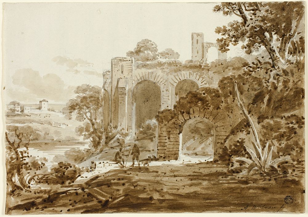 Landscape with Roman Ruins by Andrew Wilson