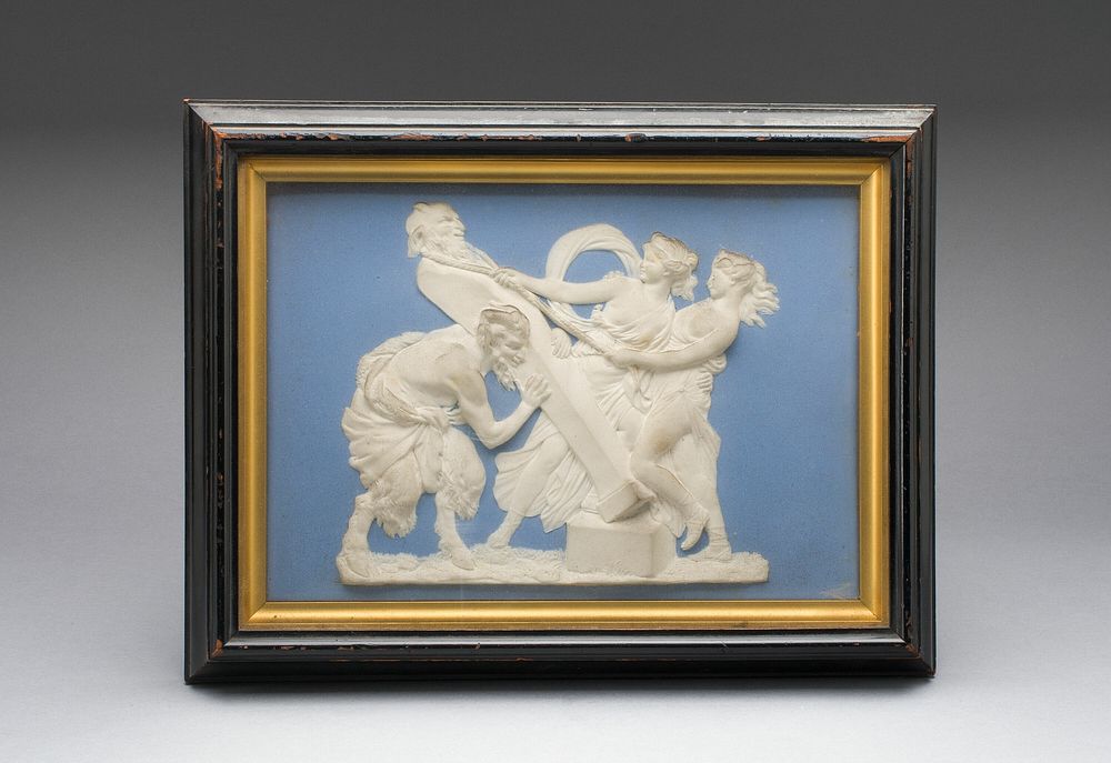 Plaque with Bacchantes and Satyr by Wedgwood Manufactory (Manufacturer)