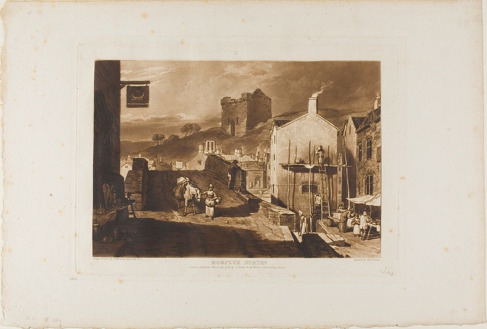 Morpeth, plate 21 from Liber Studiorum by Joseph Mallord William Turner