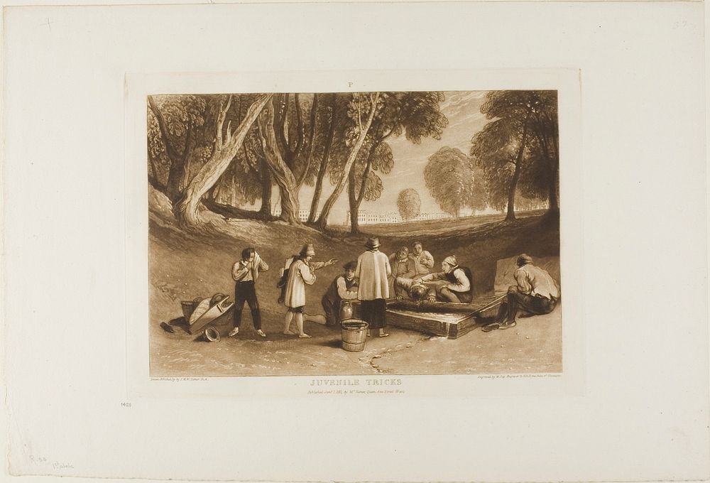 Juvenile Tricks, plate 22 from Liber Studiorum by Joseph Mallord William Turner