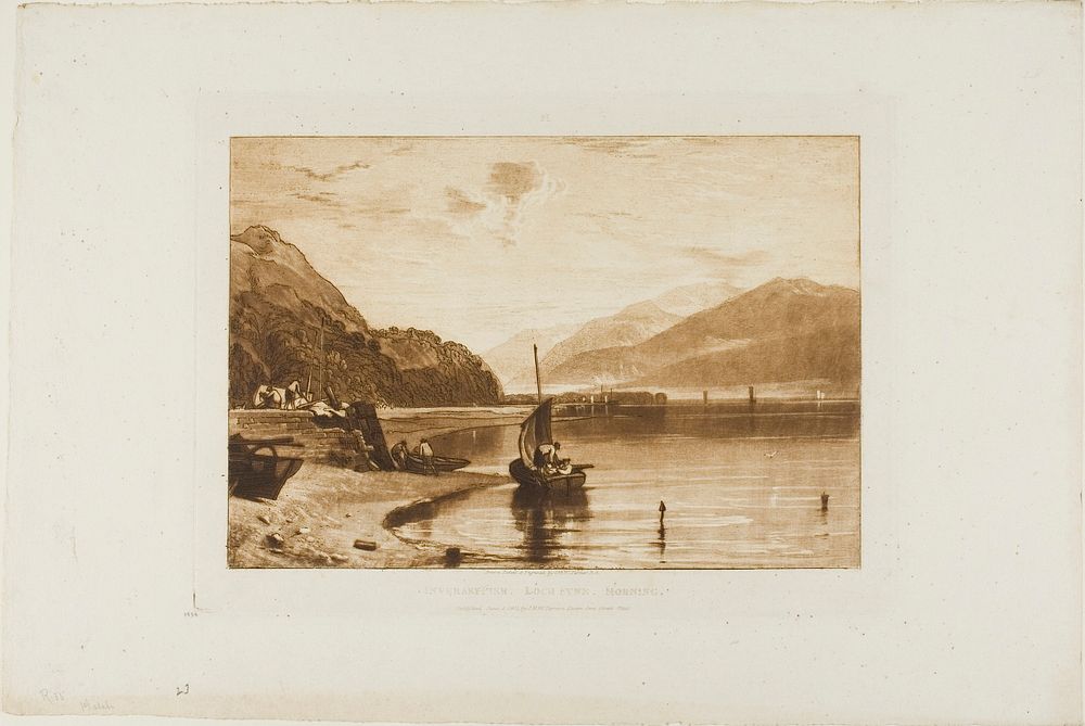 Inverary Pier, plate 35 from Liber Studiorum by Joseph Mallord William Turner