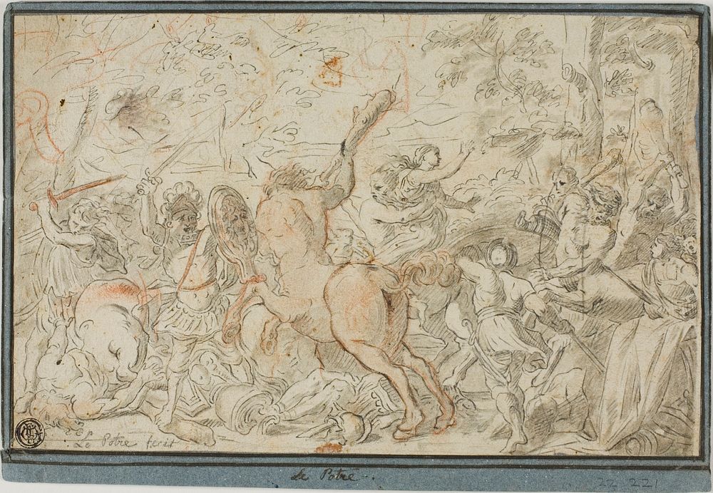Battle of Lapiths and Centaurs by Jean Le Pautre