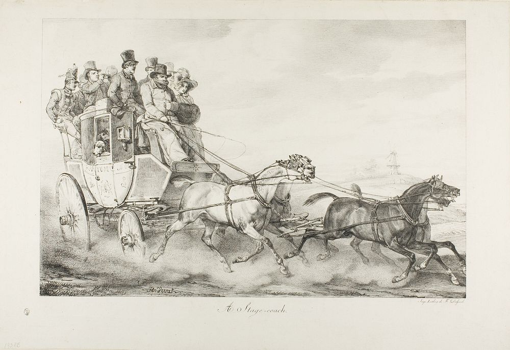 A Stagecoach by Horace Vernet