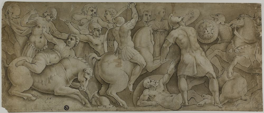 Battle of the Amazons by Polidoro da Caravaggio