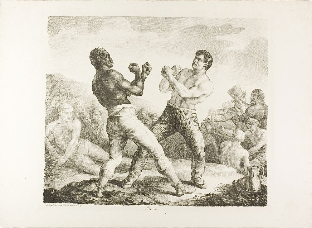 The Boxers by Jean Louis André Théodore Géricault