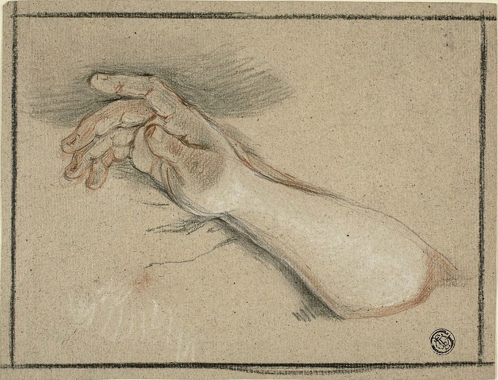 Hand and Forearm by Antoine Coypel