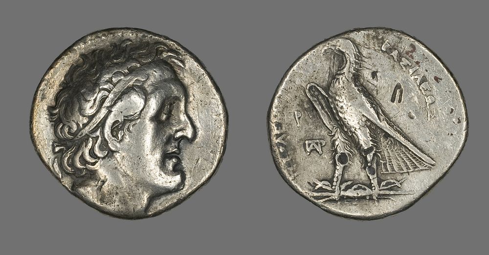 Tetradrachm (Coin) Portraying Ptolemy I Soter by Ancient Greek