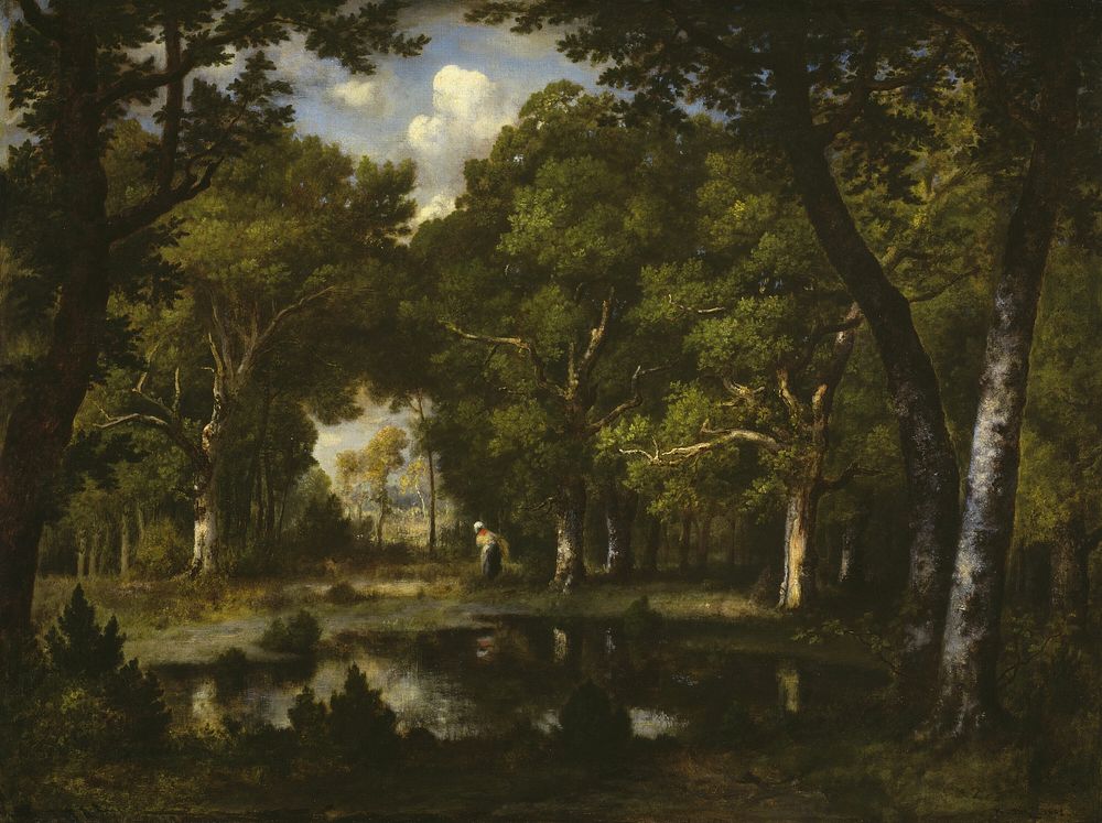 Pond in the Woods by Narcisse Virgile Diaz de la Peña