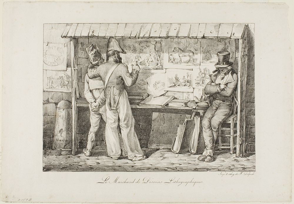 The Lithograph Seller by Nicolas Toussaint Charlet