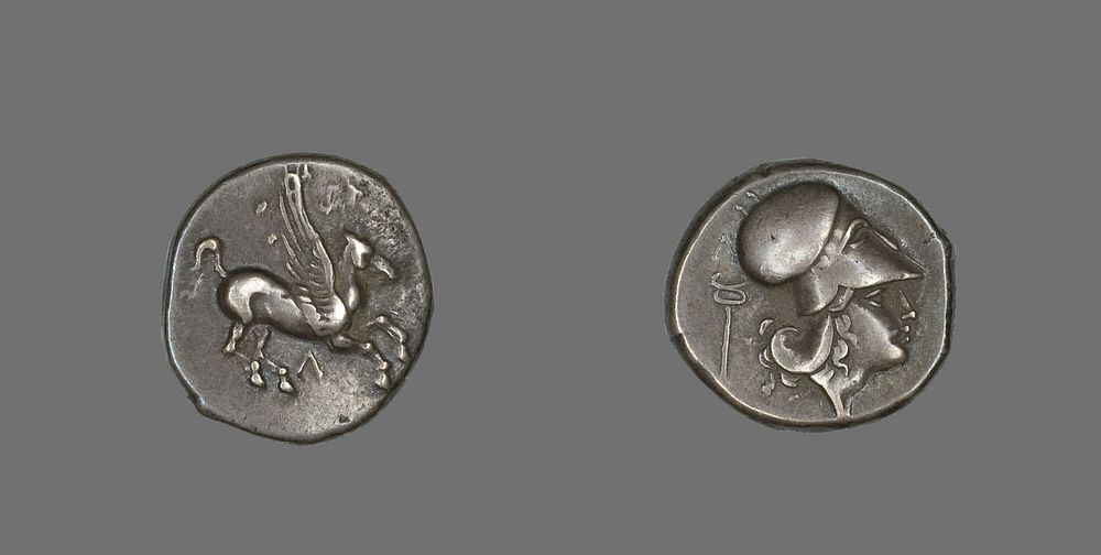 Stater Coin Depicting Pegasus Flying by Ancient Greek