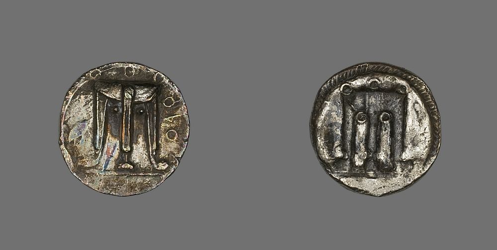 Stater (Coin) Depicting a Tripod by Ancient Greek