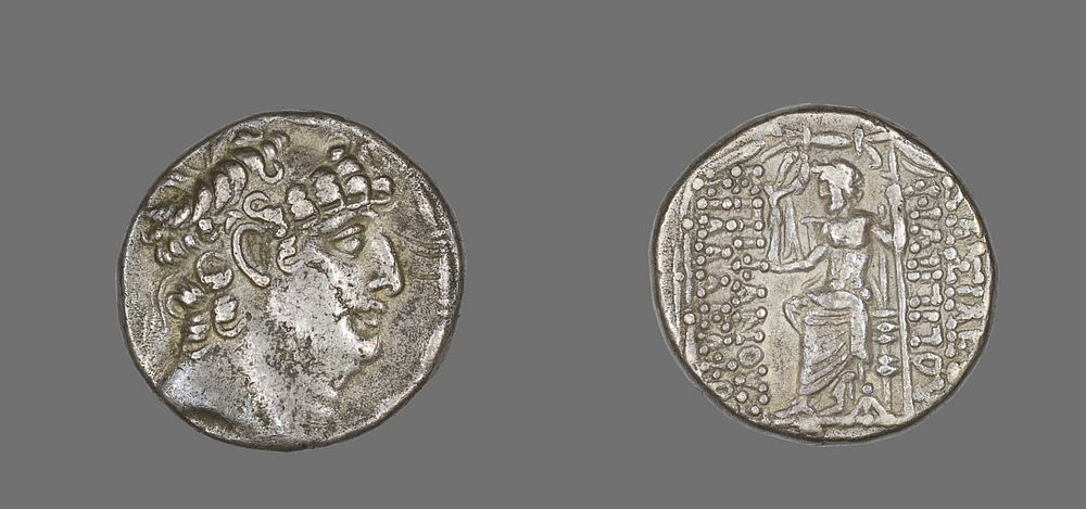 Tetradrachm (Coin) Portraying Philip Philadelphus by Ancient Greek