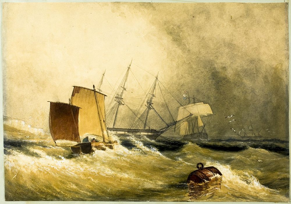 Marine Scene by Imitator of Anthony Vandyke Copley Fielding